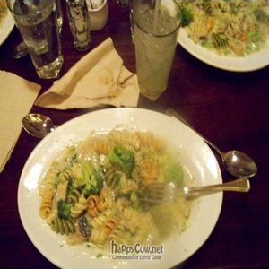 vegan fettuccine Alfredo was so good! at One Veg World in West Covina