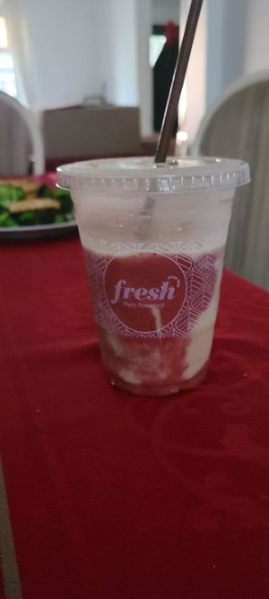 Neon Butterfly Smoothie at Fresh on Eglinton in Toronto