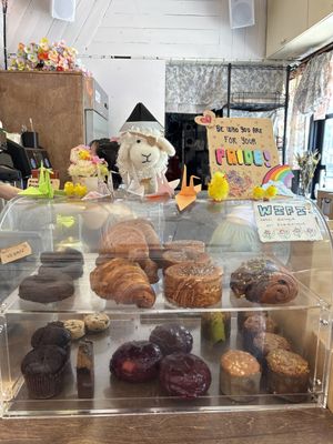 All vegan pastriess  at Dialogue Coffee & Flowers in New York City