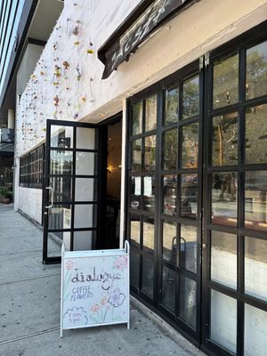 Front entrance   at Dialogue Coffee & Flowers in New York City