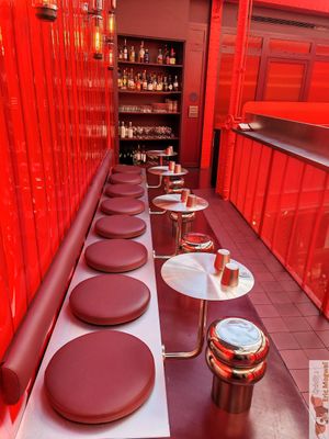 Third floor seats with bar at Maslow - Temple in Paris