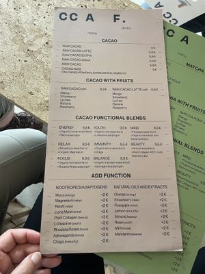   at CCAF Cacao Apothecary Firm in Riga