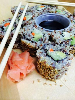 Vegan Sushi at SuperJuice Nation in Ridgewood