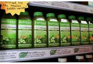 Coldpressed organic juices  at SuperJuice Nation in Ridgewood