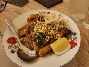 Pad Thai with tofu and veg at The Humble Thai Restaurant  in Newcastle
