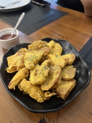 veg pakora  at Spice Indian Cuisine in Bangkok