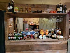 Ambience at Italian cafe bar Caravel in Nara