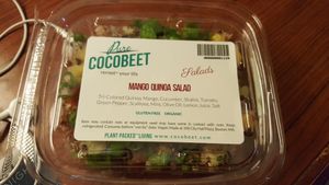 mango quinoa side salad at Cocobeet in Boston