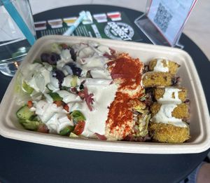 Mediterranean bowl - light lunch you can share   at Cocobeet in Boston