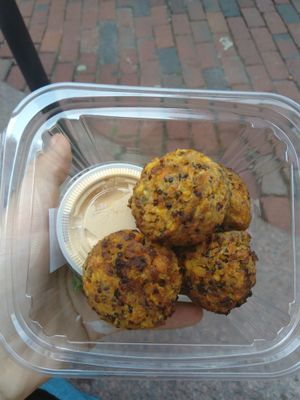 Quinoa balls at Cocobeet in Boston