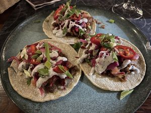 Pulled oats tacos  at Sohwi in Jyvaskyla