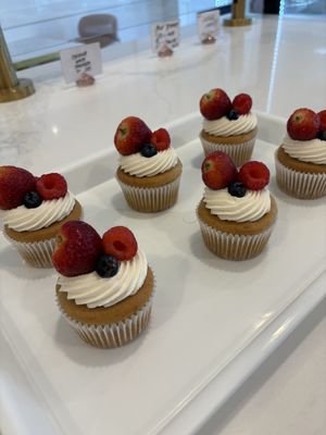 Berry Chantilly Cupcakes  at Sweet Gilly's Specialty Bakeshop in Frisco