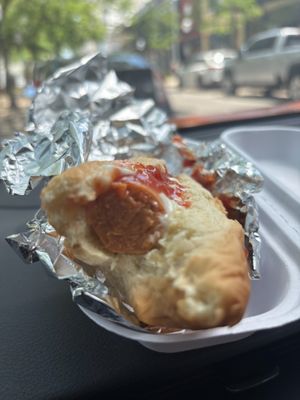 Vegan dog at King Dogs in Mobile