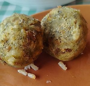 Aí que vontade desse bolinho de aipim com brócolis at Cantina Vegetariana - temporarily closed in Recife