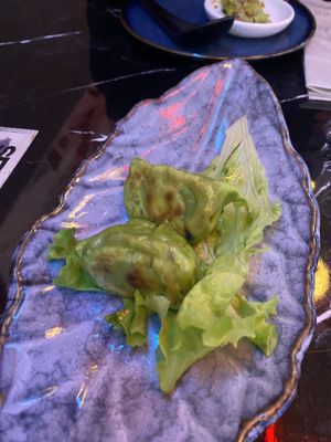 Gyoza (sorry we ate half already)  at Gori Ramen in Florence