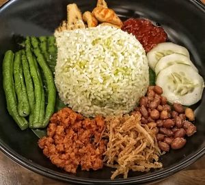 Vegan mushroom nasi lemak at Veggie Recipe - Kuala Belait in Kuala Belait