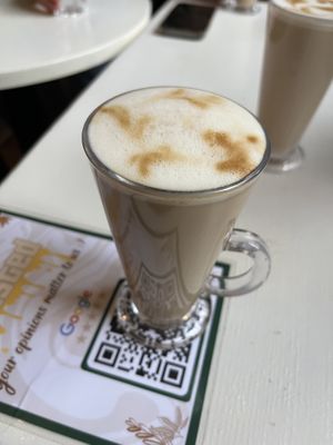 Oat latte  at Toasted in Edinburgh