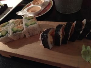 Vegan sushi at Sticky Rice in Washington