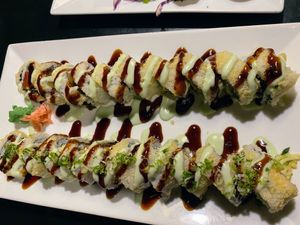 Supa and Veganzirra rolls.  at Sticky Rice in Washington