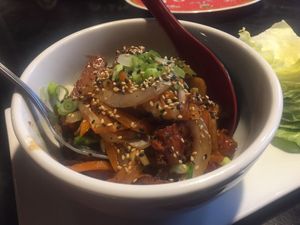Lettuce wraps at Sticky Rice in Washington