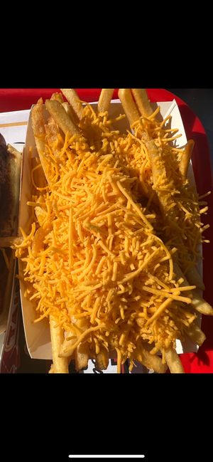 Sad vegan cheesee  at TAIL O' THE PUP in West Hollywood