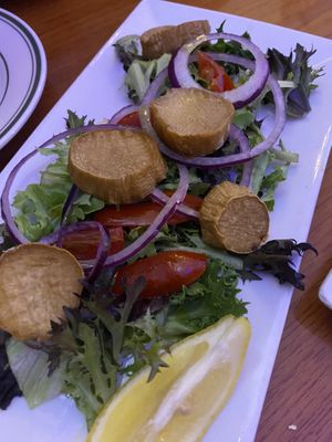 Scallops (king oyster mushrooms)   at Mama's Restaurant and Baci Cafe in Hackettstown