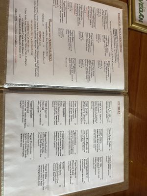 Just two of about eight pages  at Mama's Restaurant and Baci Cafe in Hackettstown