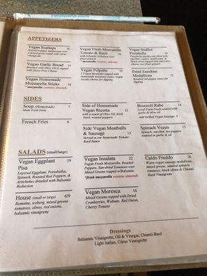 Menu 3  at Mama's Restaurant and Baci Cafe in Hackettstown