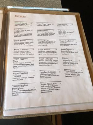 Menu 4  at Mama's Restaurant and Baci Cafe in Hackettstown