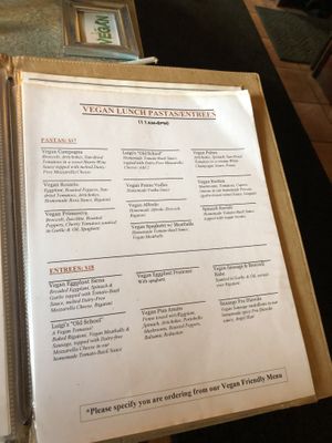 Menu 8  at Mama's Restaurant and Baci Cafe in Hackettstown