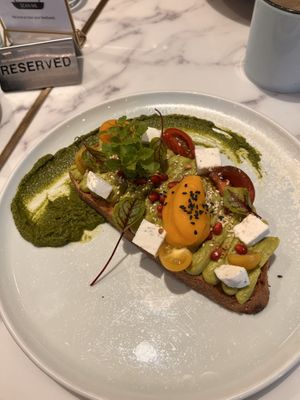 Avo toast   at 7th Heaven Cafe in Kirrawee