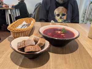 Borscht at Green in Lviv