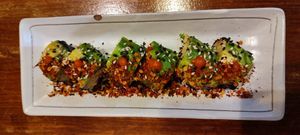 Avocado sushi (top view) at Afterglow by ANGLOW in Central Singapore