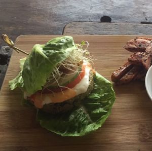 vegan burger  at Afterglow by ANGLOW in Central Singapore