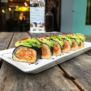 Avocado kimchi roll at Afterglow by ANGLOW in Central Singapore