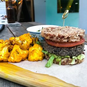 Quinoa black bean burger at Afterglow by ANGLOW in Central Singapore