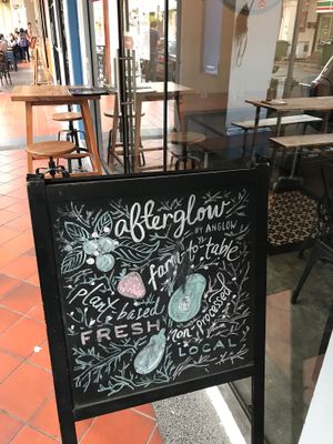 Signboard at Afterglow by ANGLOW in Central Singapore