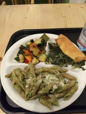 Lunch plate at Verdi d'indivia in Turin