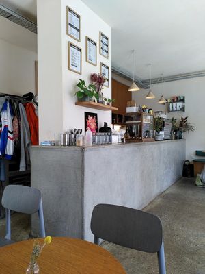 Ordering counter at Trombone in Paris