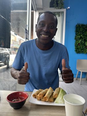 Crunch spring rolls   at Saigon Cuisine in Oakleigh