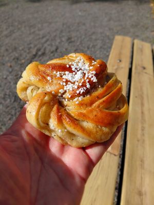 kardemom bun at STORA Bageriet in Stockholm