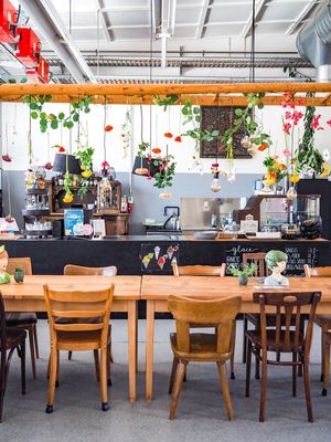 the adorable cafe at Verein Setzchaschte  in Grabs