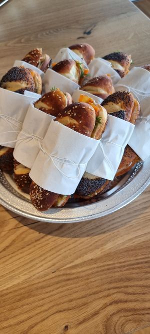 vegan salmon sandwiches at the easter event at Verein Setzchaschte  in Grabs
