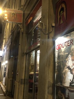 Outside at Messob in Lyon