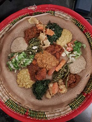 De vegan optie voor 2 personen at Messob in Lyon