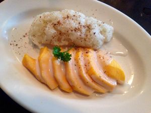 Lily Thai - Mango sticky rice dessert at Lily Thai in Rehoboth Beach