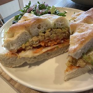 California Veggie Sandwich with Mixed Greens Salad  at Bardō - Brant St Burlington in Burlington