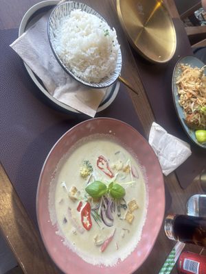 Thai green curry   at Soya Noodle Bar in Cascais