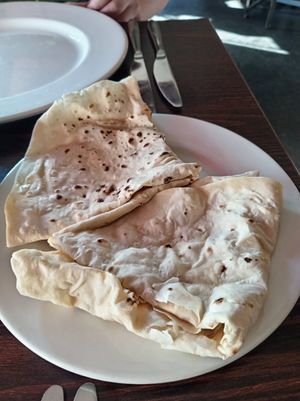 Garlic Chapatis at Lal Khazana in Alnwick