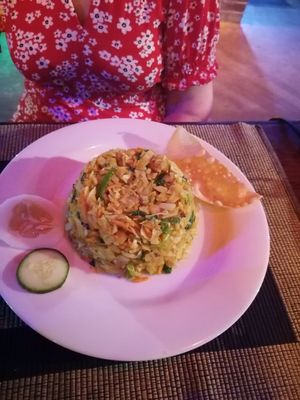 Vegetable koththa at Dewata Villas Village Restaurant in Habarana